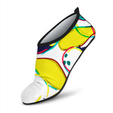 Watercolor Bowling Ball Pins Aqua Shoes