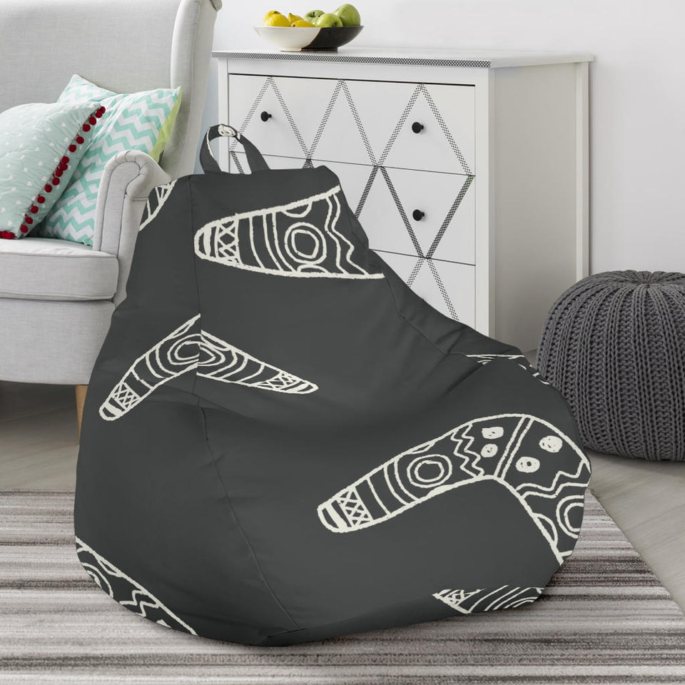 Hand Drawn Boomerang Australian Aboriginal Ornament Bean Bag Cover