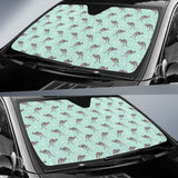 Kangaroo Pattern Background Car Sun Shade
