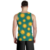 Sun green background Men Tank Top