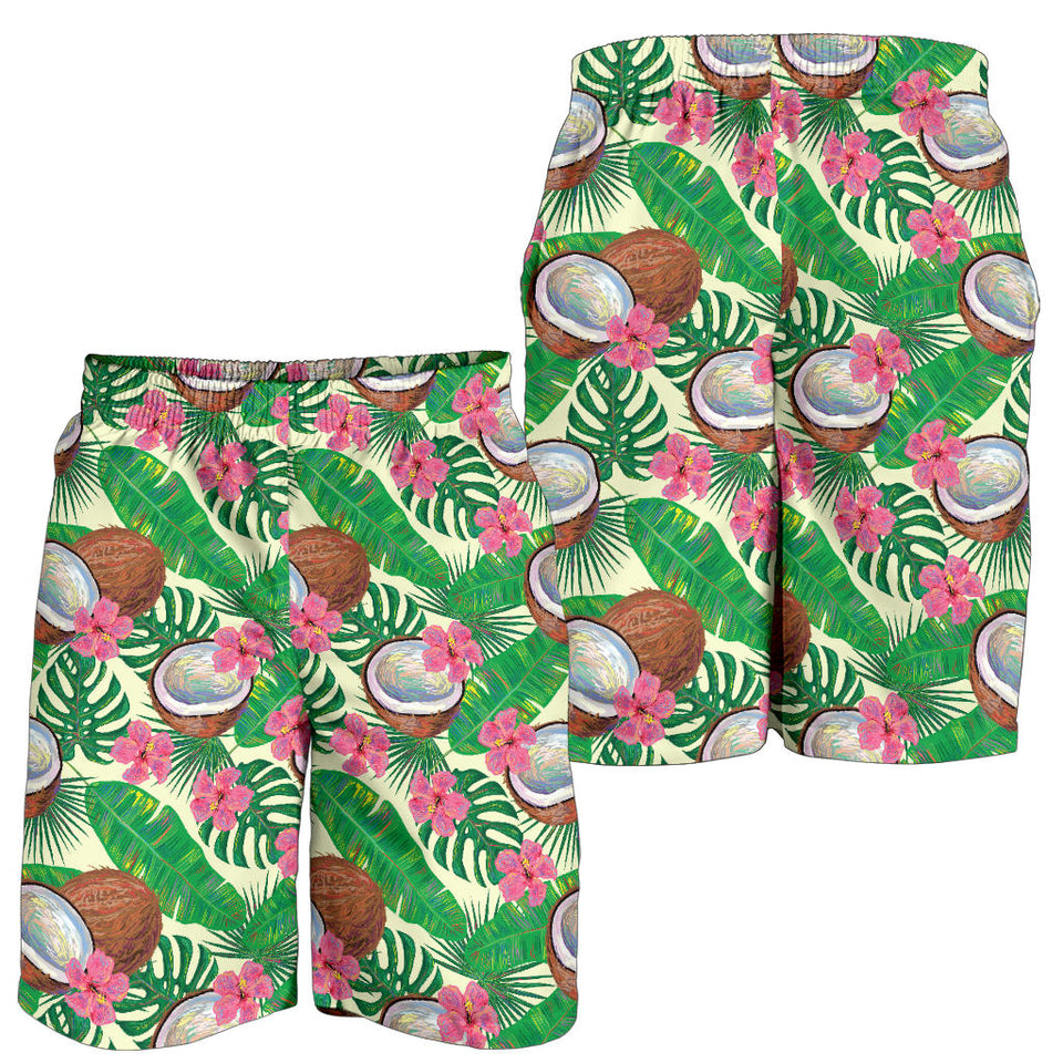 Coconut Pattern Print Design 01 Men Shorts