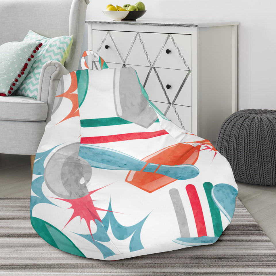 Watercolor Bowling Pattern Bean Bag Cover