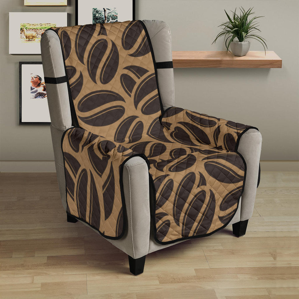 Coffee bean on brown background Chair Cover Protector