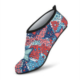 Hand Drawn Colorful Starfish Aqua Shoes