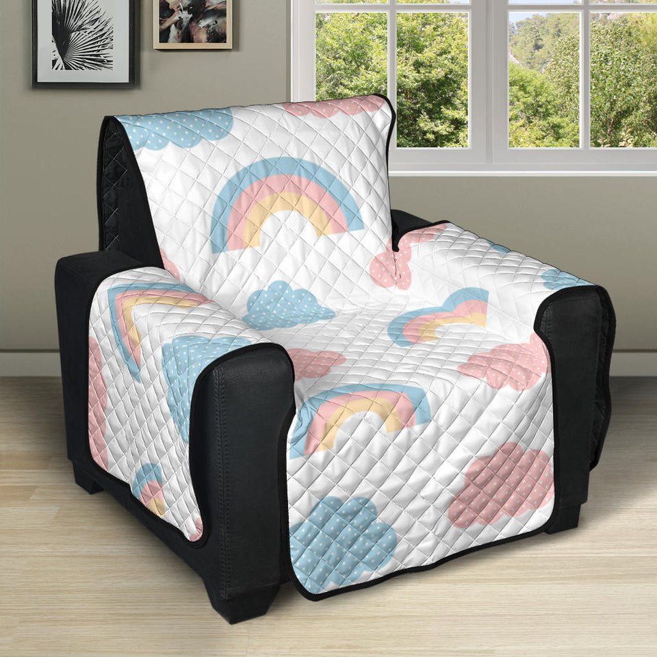 Cute rainbow clound pattern Recliner Cover Protector