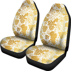 Gold Grape Pattern Universal Fit Car Seat Covers