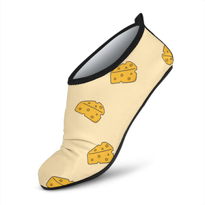 Cheese Pattern Aqua Shoes