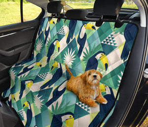 Toucan Tropical Leaves Design Pattern  Dog Car Seat Covers