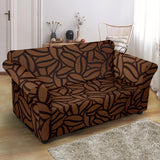 Coffee Bean Pattern Loveseat Couch Slipcover