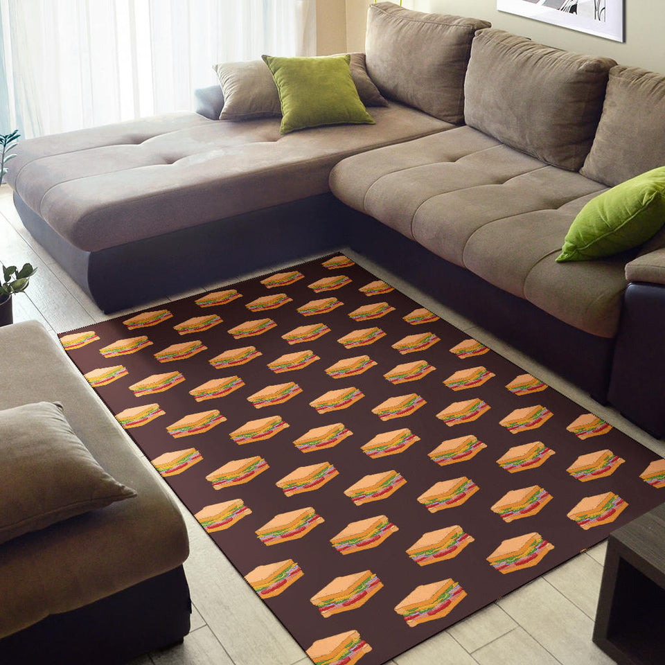 Sandwich Pattern Print Design 04 Area Rug