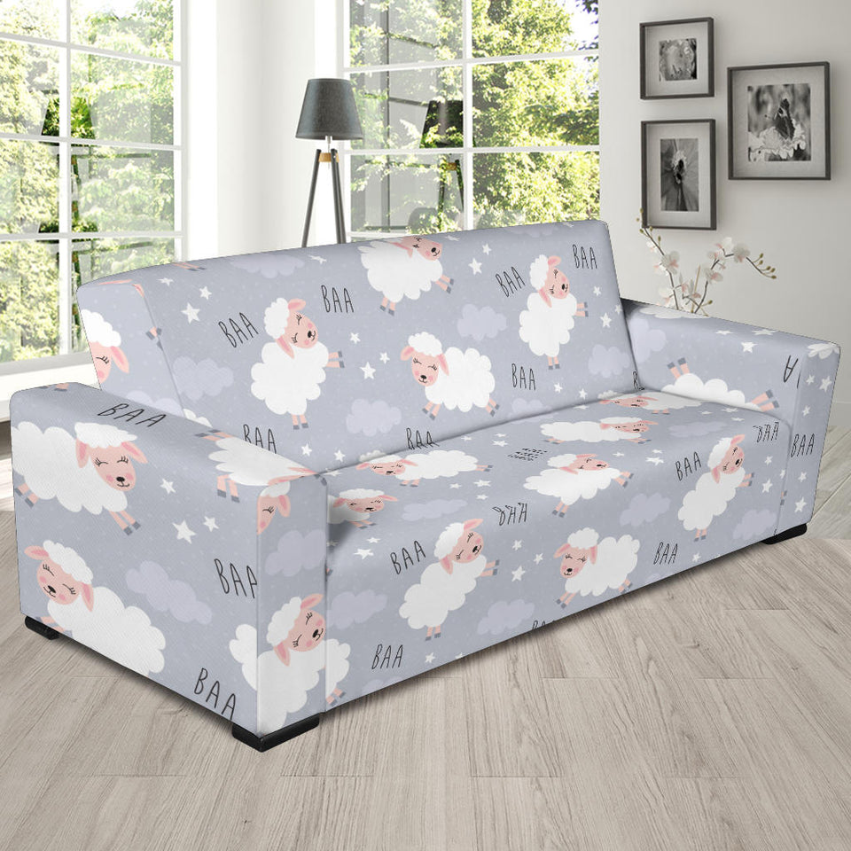 Sweet Dreams Sheep Pattern Sofa Slipcover
