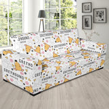 Greyhound Pattern Print Design 03 Sofa Slipcover