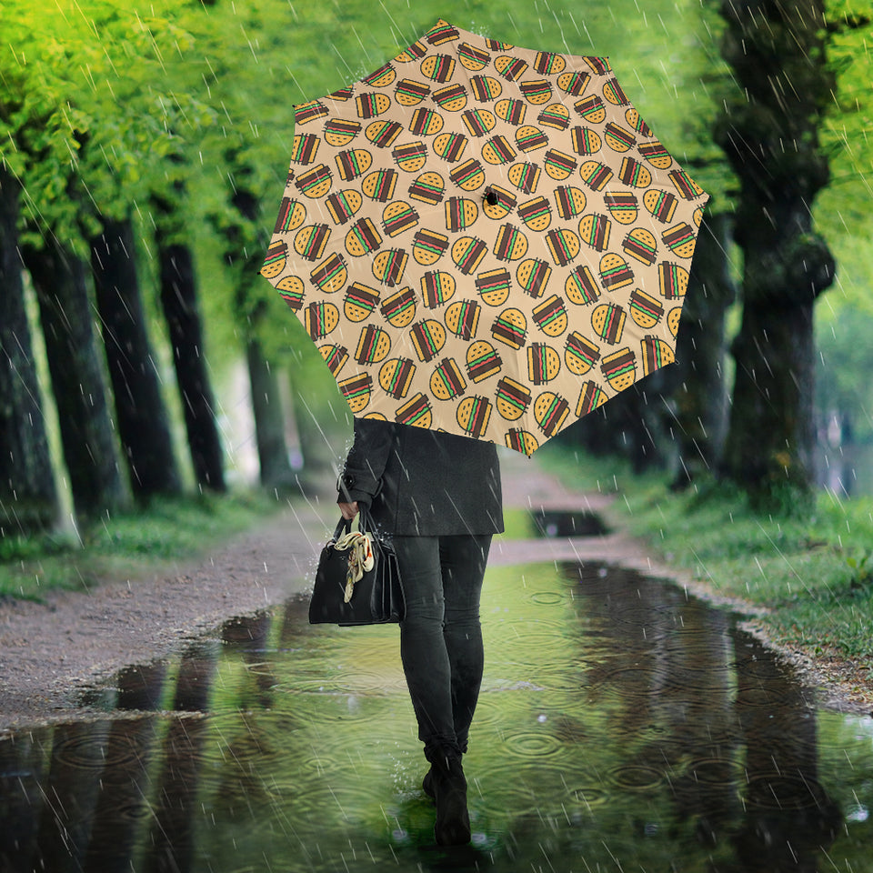 Hamburger Pattern Print Design 01 Umbrella