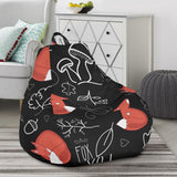 Fox Sleeping Fox Pattern Bean Bag Cover