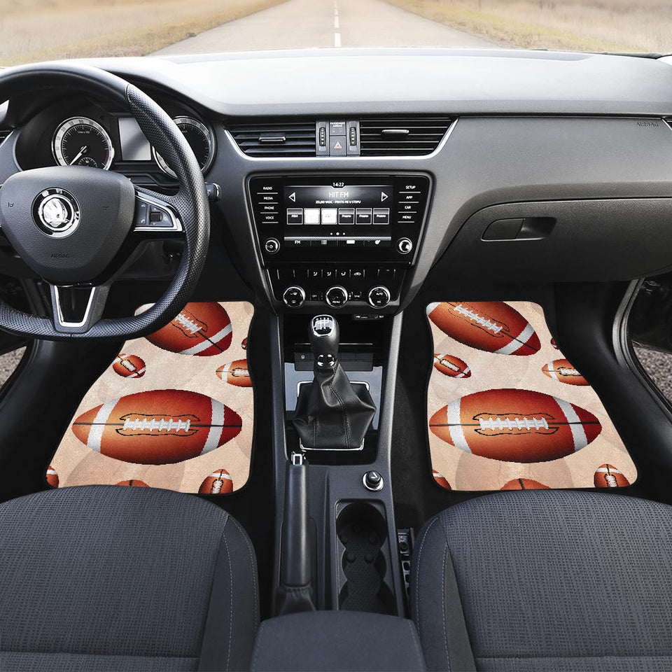 American Football Ball Design Pattern Front And Back Car Mats