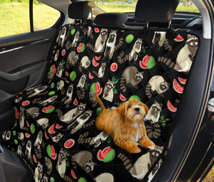 Raccoon Watermelon Pattern Dog Car Seat Covers