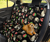 Raccoon Watermelon Pattern Dog Car Seat Covers