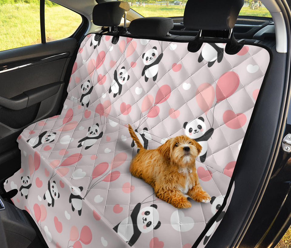 Cute Panda Ballon Heart Pattern Dog Car Seat Covers