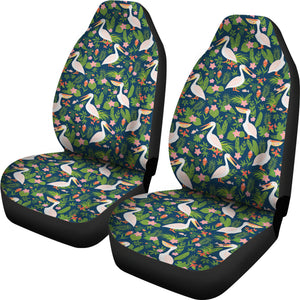Pelican Pattern Print Design 05 Universal Fit Car Seat Covers