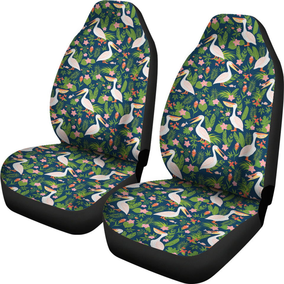 Pelican Pattern Print Design 05 Universal Fit Car Seat Covers