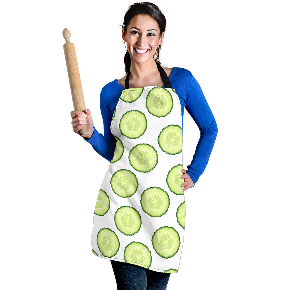 Cucumber Slices Pattern Adjustable Apron