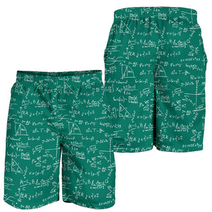 Math Pattern Print Design 01 Men Shorts