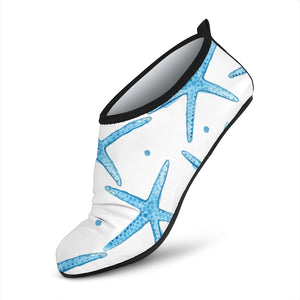 Watercolor Starfish Pattern Aqua Shoes