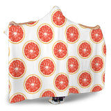 Grapefruit Pattern Hooded Blanket