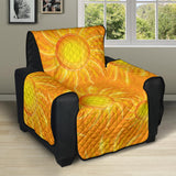 Sun orange background Recliner Cover Protector