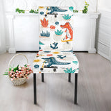 Cute Crocodile Pattern Dining Chair Slipcover