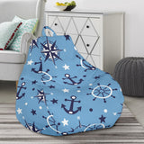 Anchors Rudder Compass Star Nautical Pattern Bean Bag Cover