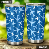 Airplane Pattern In The Sky Tumbler