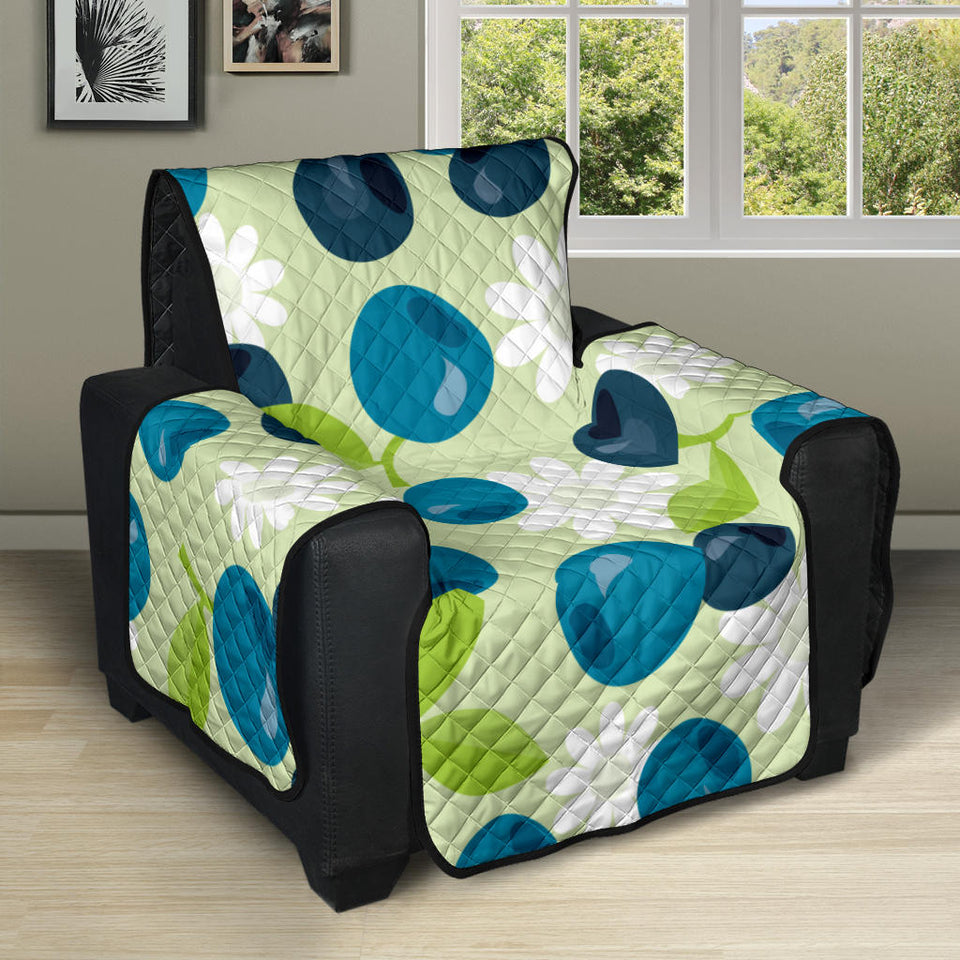 blueberry flower pattern Recliner Cover Protector