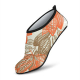 Cocoa Beans Cocoa Tree Pattern Aqua Shoes