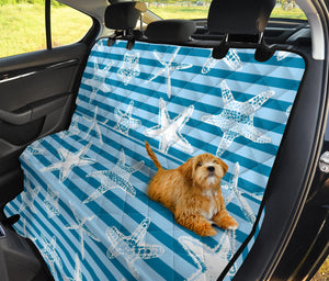 Starfish Blue Blackground Dog Car Seat Covers