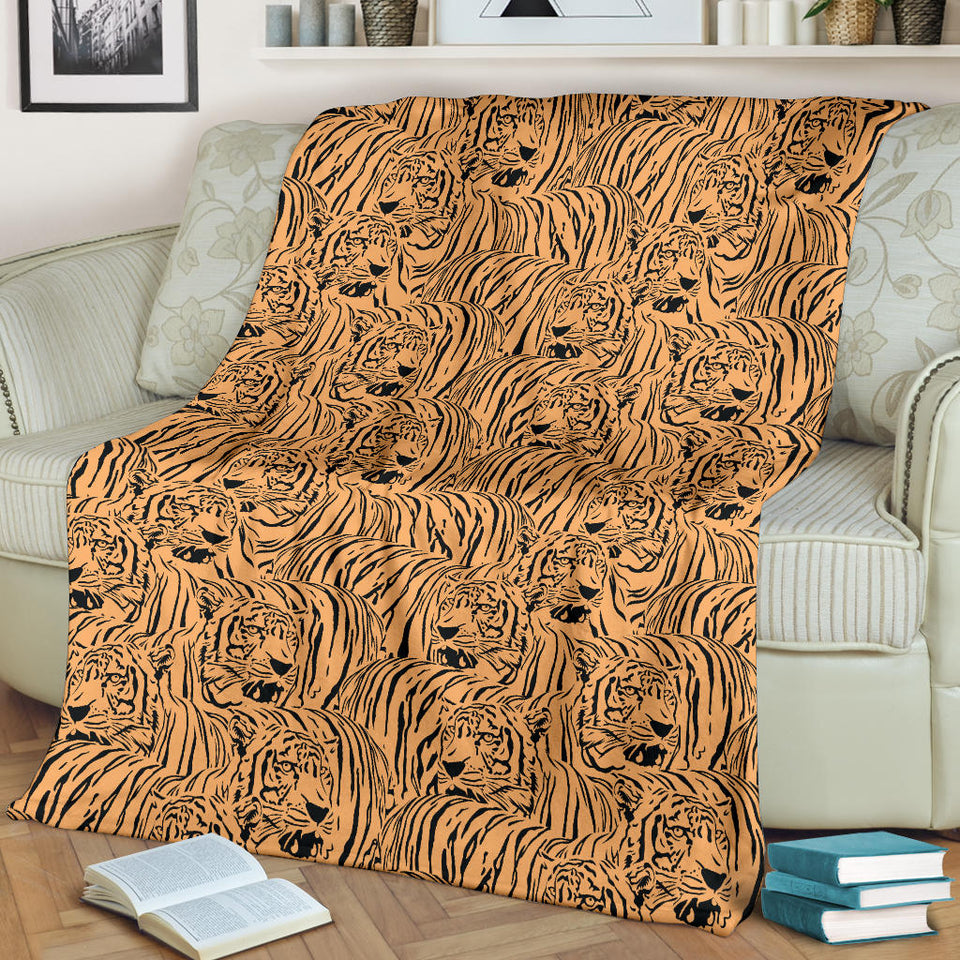 Bengal Tigers Pattern Premium Blanket