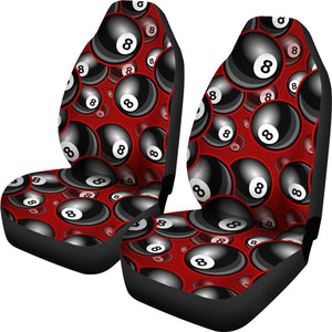Billiard Ball Pattern Print Design 05 Universal Fit Car Seat Covers