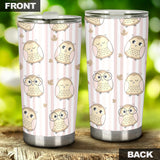 Cute Owl Leaf Tumbler