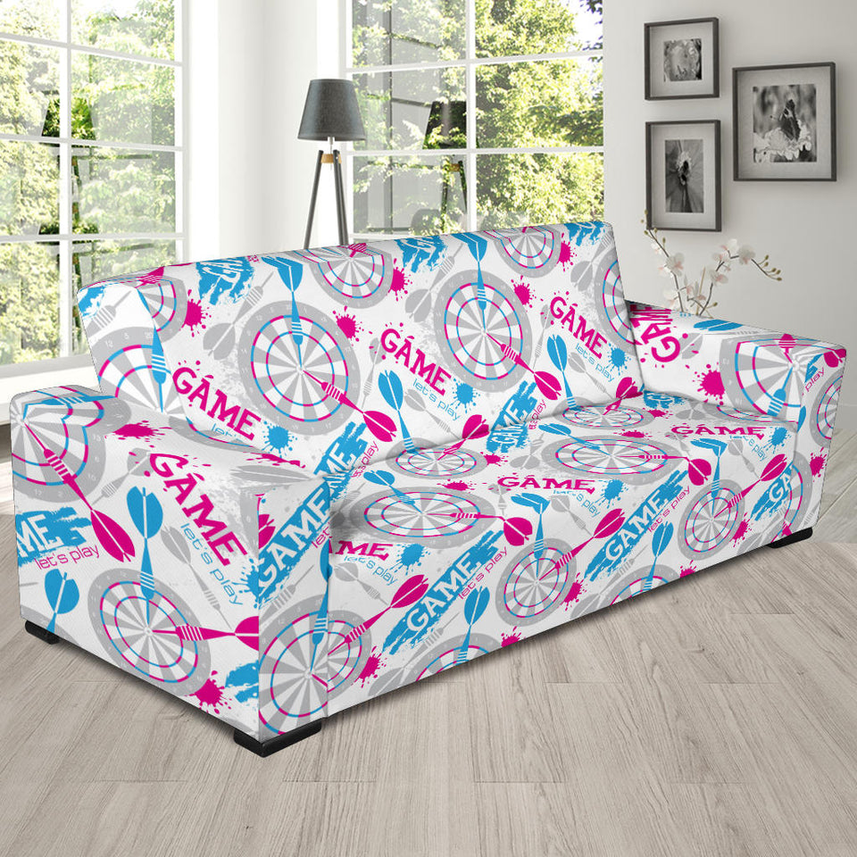 Darts Pattern Print Design 01 Sofa Slipcover