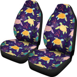 Colorful Sea Turtle Pattern  Universal Fit Car Seat Covers