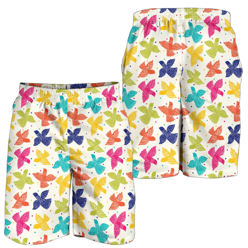 Pigeon Pattern Print Design 01 Men Shorts