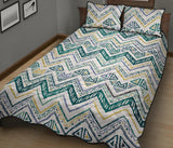 zigzag  chevron paint design pattern Quilt Bed Set