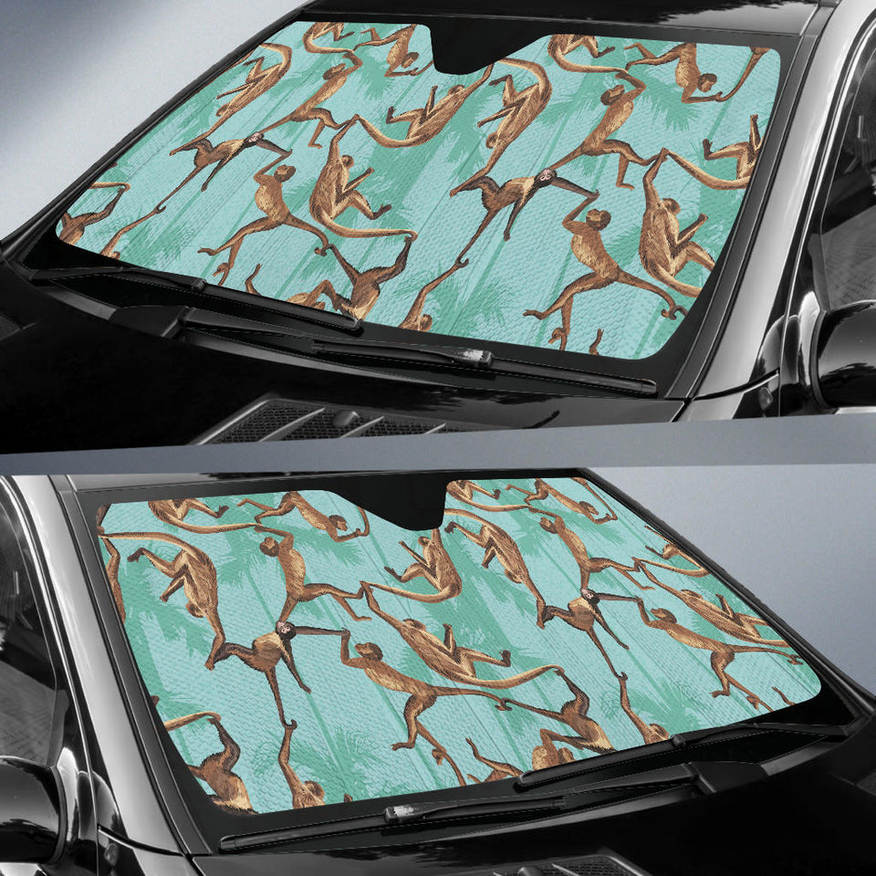 Monkey Palm Tree Background Car Sun Shade