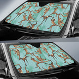 Monkey Palm Tree Background Car Sun Shade