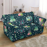 Cactus Glass Terrarium Pattern Loveseat Couch Slipcover