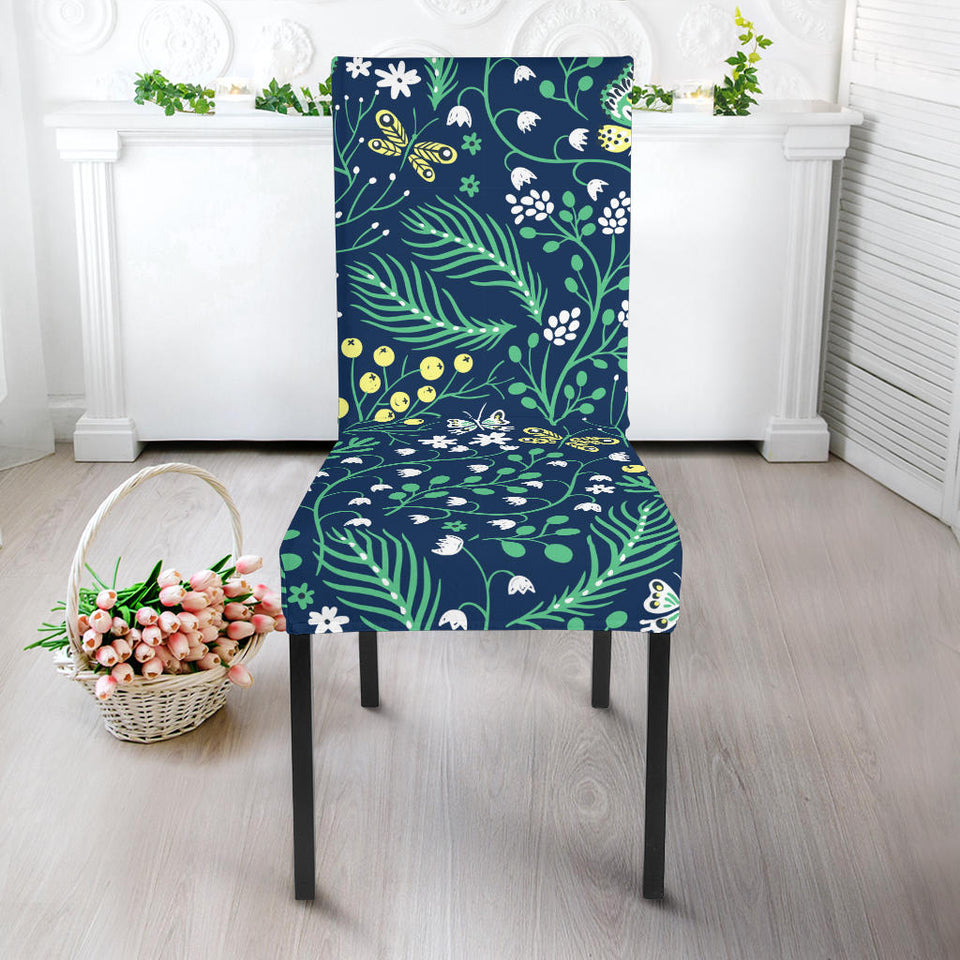 Butterfly Leaves Pattern Dining Chair Slipcover