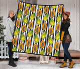 Papaya Design Pattern Premium Quilt