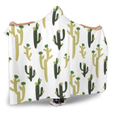 Cute Cactus Pattern Hooded Blanket