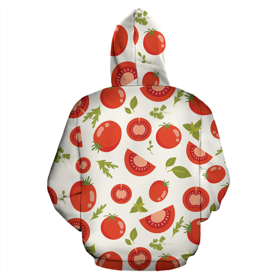 Tomato Pattern Zip Up Hoodie