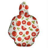 Tomato Pattern Zip Up Hoodie